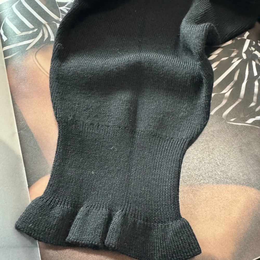 New - Madewell Alpaca-Blend Mockneck Puff Sleeve Sweater - Picture 5 of 7
